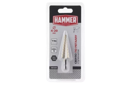 Сверло по металлу HAMMER Ф20х75мм (DR MT ST 4,0-20,0 мм*75/8мм) купить в Тобольске