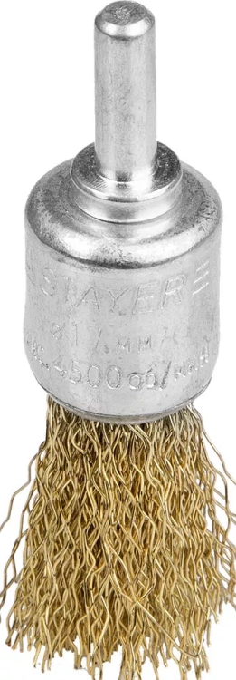 STAYER "PROFESSIONAL". Щетка кистевая для дрели, витая стальная проволока 0,3мм, 17мм 35113-17 купить в Тобольске