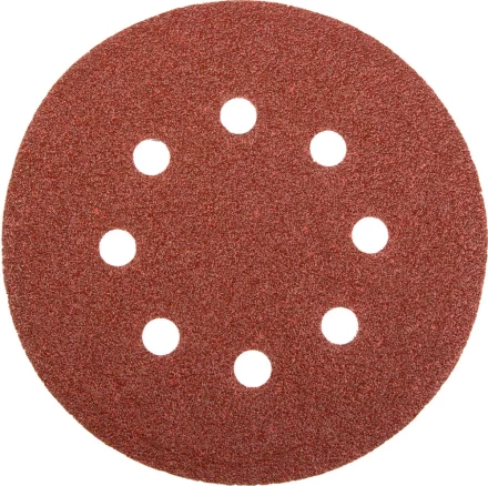 Круг шлифовальный универсальный STAYER &quot;MASTER&quot; из абразивной бумаги на велкро основе, 8 отверстий, Р60, 115мм, 5шт 35450-115-060 купить в Тобольске