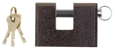 Замок навесной ЗУБР &quot;МАСТЕР&quot; усиленный, дисковый механизм секрета, ключ 7 PIN, дужка d-14мм, 90мм 3720-3_z01 купить в Тобольске