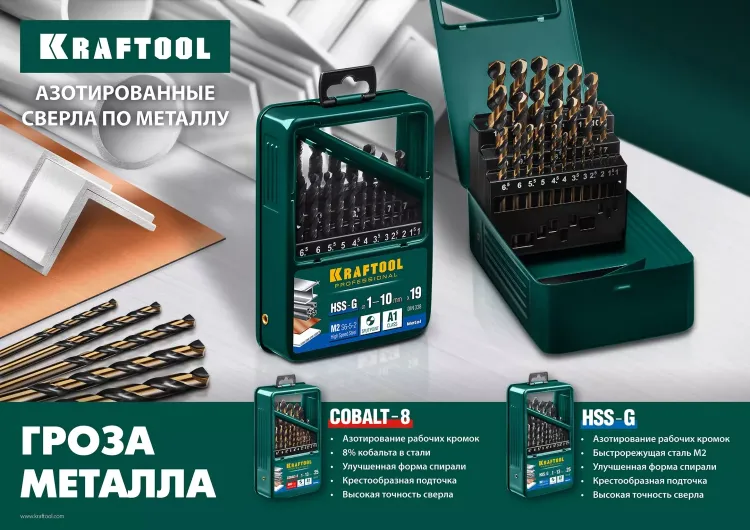 Сверла по металлу HSS-G Оберон 29651-1 купить в Тобольске