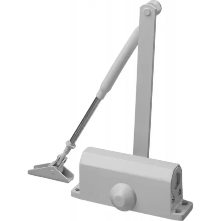 Доводчик дверной STAYER, для дверей массой до 80 кг, цвет белый 37916-80 купить в Тобольске