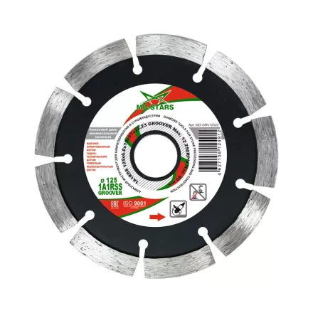 Диск алмазный по бетону 1A1RSS GROOVER MD-STARS 230*6.0*10*15T*22,23 mm купить в Тобольске