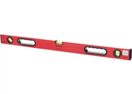 Уровень алюминиевый 600 мм  фрезерованный. 3 глазка 1 поворотный. две ручки. усиленный MATRIX 34506 купить в Тобольске