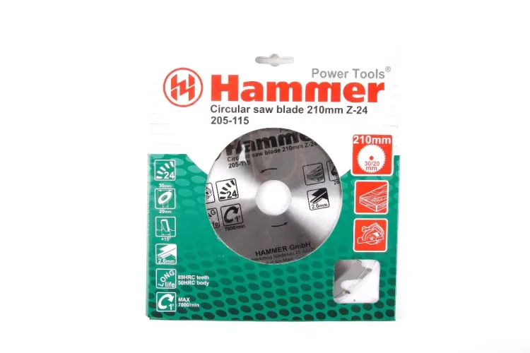 Диск пильный твердосплавный HAMMER Ф210х30мм 24зуб. купить в Тобольске