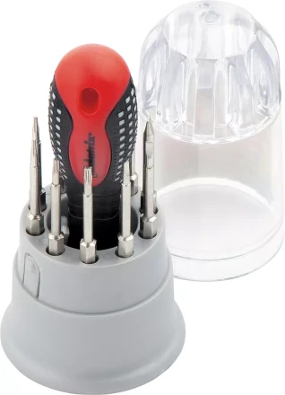 Отвертка для точных работ Fusion с насадками 11 предметов в пластиковом пенале 3-х компонентная рукоятка Matrix 11582 купить в Тобольске