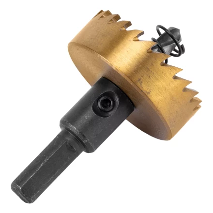 Коронка по металлу HSS, 42 мм, нитридтитановое покрытие Denzel 724114 купить в Тобольске