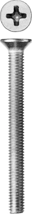 Винт ЗУБР &quot;МАСТЕР&quot; DIN 965, класс прочности 4.8, оцинкованный, M5x55мм, 5кг 303110-05-055 купить в Тобольске