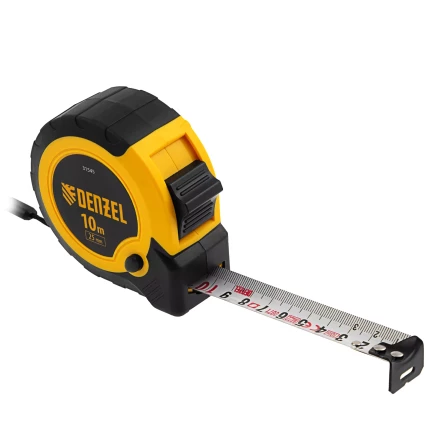 Рулетка Denzel 10м х 25мм, двухкомп. корпус, кнопка-пауза 31545 купить в Тобольске