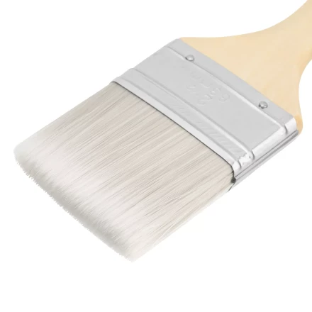 Кисть плоская для лаков &quot;Евро&quot; 2.5&quot;, искусственная щетина, деревянная ручка MTX 83088 купить в Тобольске