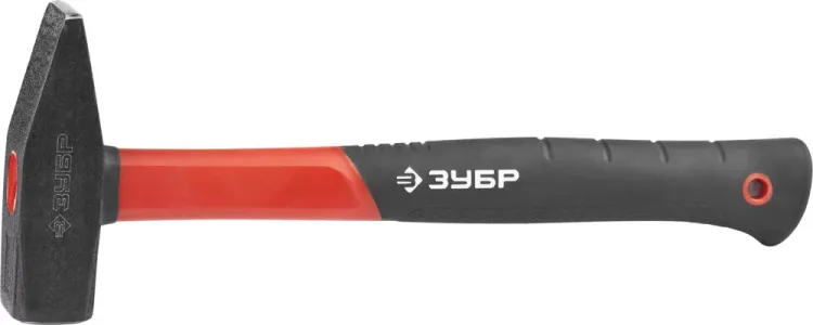 Молоток с фиберглассовой рукояткой, ЗУБР "МАСТЕР" 20020-10, кованый, 1000 г 20020-10 купить в Тобольске