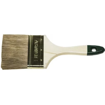 Кисть плоская STAYER &quot;LASUR-STANDARD&quot;, смешанная (натуральная и искусственная) щетина, деревянная ручка, 100мм 01031-100 купить в Тобольске