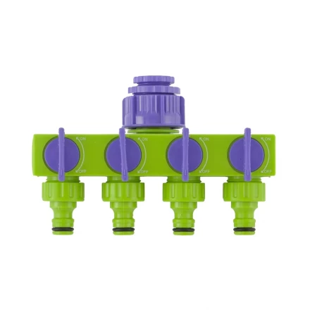 Разветвитель четырёхканальный 1/2&quot; 3/4&quot; регулируемый PALISAD 66425 купить в Тобольске