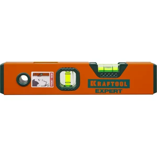 Уровень коробчатый "EXPERT", KRAFTOOL 34710-025, 2 ампулы, 0,5 мм/м, 250мм 34710-025_z01 купить в Тобольске
