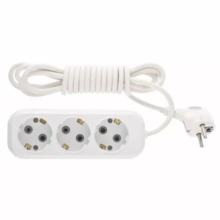 Удлинитель бытовой серия УХз-10-303 с заземлением 3м 3 розетки 10A DENZEL 95966 купить в Тобольске