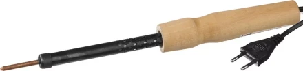 Электропаяльник с деревянной рукояткой, 25Вт 55407-25 купить в Тобольске