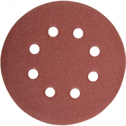 Круг шлифовальный универсальный STAYER &quot;MASTER&quot; из абразивной бумаги на велкро основе, 8 отверстий, Р120, 115мм, 5шт 35450-115-120 купить в Тобольске
