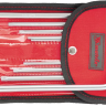 Набор ключей шестигранных имбусовых TORX-TORX Tamper, 9 шт:T10-T50, CrV,  удлиненные, сатин., чехол  MATRIX 12313 купить в Тобольске