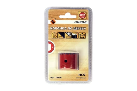 Коронка по дереву 32 мм Энкор 24606 купить в Тобольске