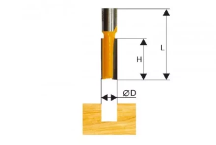 Фреза пазовая прямая ф8х20мм хв. 8мм Энкор 46000 46000 купить в Тобольске