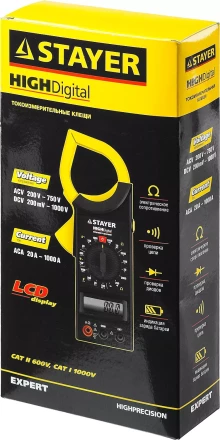 Токоизмерительные клещи STAYER &quot;EXPERT&quot; HIGHDigital 59820 купить в Тобольске