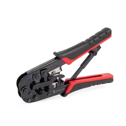 Кримпер многофункциональный КВТ JT-03А с 3 встроенными модулями для обжима RJ-45, RJ-12, RJ-11, RJ-22 (89228) купить в Тобольске