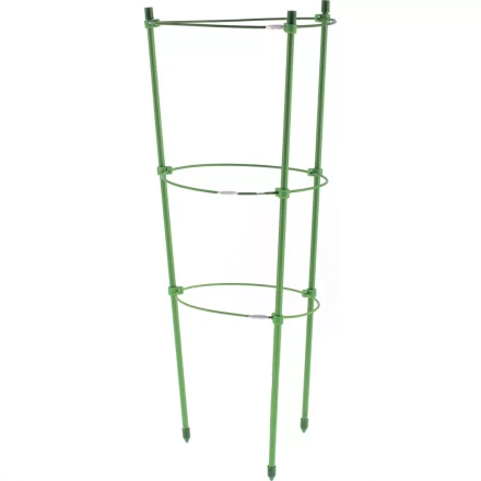 Поддержка для растений круглая h 45 см металл в пластике 3 кольца PALISAD 644005 купить в Тобольске