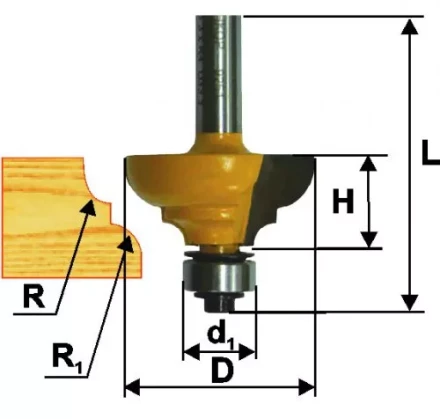 Фреза кром калевочная ф286х13мм R4мм хв 8мм 9250 купить в Тобольске