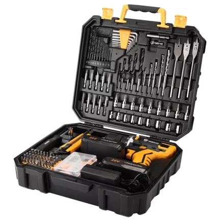 Дрель аккумуляторная DEKO DKCD20FU-Li, 063-4179 + набор 193 аксессуара купить в Тобольске