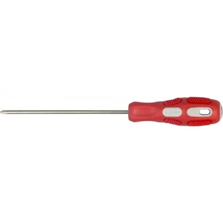 Отвертка ЗУБР &quot;ПРОФИ&quot; хромованадиевая сталь, двухкомпонентная рукоятка, магнит наконечник, PH0x100мм 25232-0-100_z01 купить в Тобольске