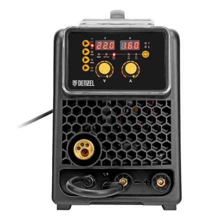 Аппарат инвертор. полуавтомат. сварки  MIG-160, 160 А, ПВ 60%, катушка 5 кг// Denzel 94309 купить в Тобольске