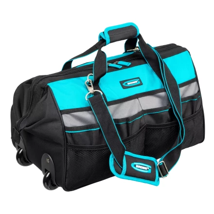 Сумка для инструмента Gross 90276, 500х280х290мм, выдвижная рукоятка, колеса, наплечный ремень купить в Тобольске