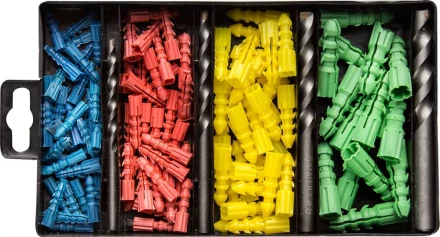 Набор STAYER Свeрла &quot;MASTER&quot; по бетону, с дюбелями, 5; 6; 8; 10мм, 120 предметов 29111-H4-120 купить в Тобольске