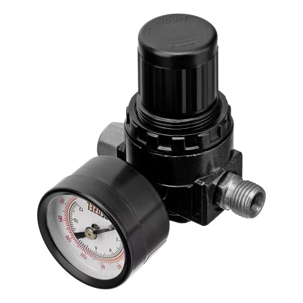 Регулятор давления с манометром Denzel R1500, 12 бар, 1/4&quot;, 57491 купить в Тобольске