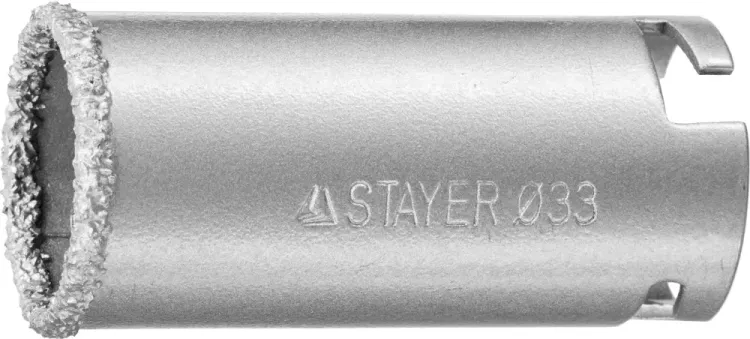 Коронка STAYER "PROFESSIONAL" кольцевая с карбидно-вольфрамовой крошкой, d=33мм 33345-33 купить в Тобольске