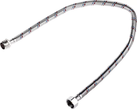Подводка гибкая ЗУБР для воды, оплетка из нержавеющей стали, г/ш 1/2&quot; - 0,6м 51005-G/S-060 купить в Тобольске