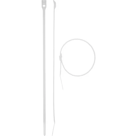 Кабельные стяжки белые КОБРА, с плоским замком, 7.6 х 370 мм, 10 шт, нейлоновые, ЗУБР 30930-76-370 купить в Тобольске