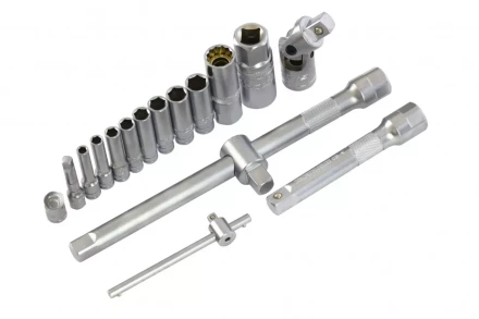 Набор инструментов 78 предметов , 120 зубьев, CrV, 1/4&quot;, 1/2&quot; Gross 14148 купить в Тобольске