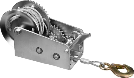 Лебедка ручная барабанная ЗУБР &quot;ПРОФЕССИОНАЛ&quot;, тяговая, тросовая, 0.9 т, 8 м 43113-0.9_z01 купить в Тобольске