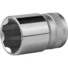 Торцовая головка KRAFTOOL "INDUSTRIE QUALITAT", Cr-V, SUPER-LOCK, хромосатинированная, 1/2", 19 мм 27801-19_z01 купить в Тобольске