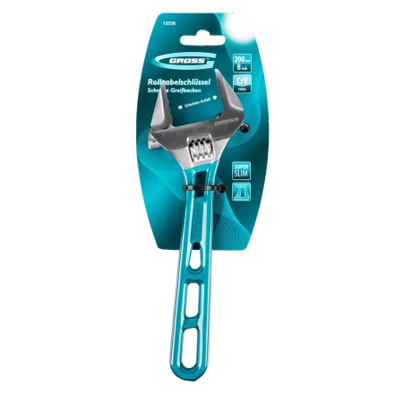 Ключ разводной 200 мм Gross 15558, CrV, облегченный купить в Тобольске