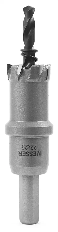 ТСТ коронка MESSER 22X25 с центрирующим сверлом и толкающей пружиной купить в Тобольске