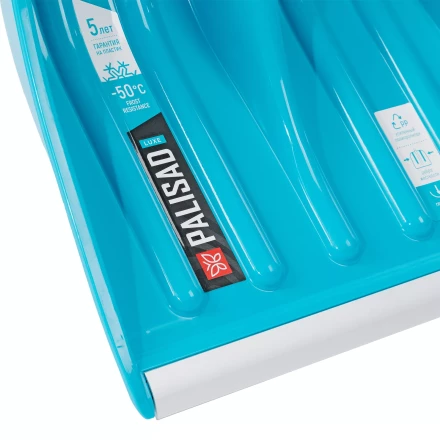 Лопата для уборки снега Palisad 61776, полипропилен, 350х405х1300мм, алюминиевый черенок, ПВХ накладка, LUXE купить в Тобольске