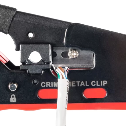 Кримпер многофункциональный КВТ JT-04А с 2 встроенными модулями для обжима RJ-45 (Cat 7), RJ-12, RJ-11 (89439) купить в Тобольске