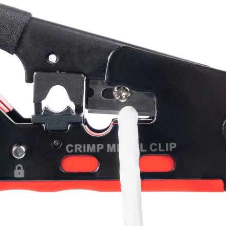 Кримпер многофункциональный КВТ JT-04А с 2 встроенными модулями для обжима RJ-45 (Cat 7), RJ-12, RJ-11 (89439) купить в Тобольске