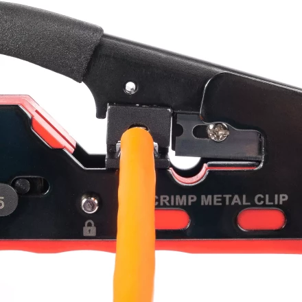 Кримпер многофункциональный КВТ JT-04А с 2 встроенными модулями для обжима RJ-45 (Cat 7), RJ-12, RJ-11 (89439) купить в Тобольске