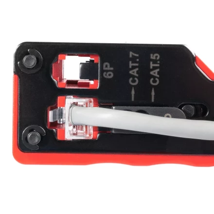 Кримпер многофункциональный КВТ JT-04А с 2 встроенными модулями для обжима RJ-45 (Cat 7), RJ-12, RJ-11 (89439) купить в Тобольске