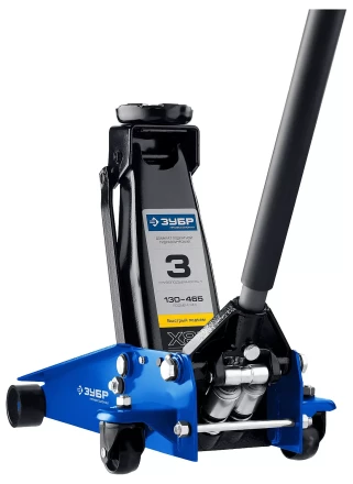 Домкрат гидравлический подкатной X80, 3т, 130-465мм, ЗУБР Профессионал 43050-3 43050-3_z01 купить в Тобольске