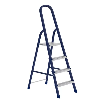 Стремянка 4 ступени стальная оцинкованные ступени СИБРТЕХ 97844 купить в Тобольске