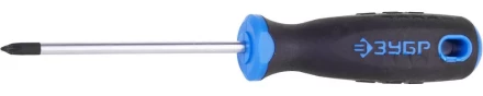 Отвертка ЗУБР &quot;ПРОФИ&quot; хромованадиевая сталь, двухкомпонентная рукоятка, магнит наконечник, PH1x100мм 25232-1-100_z01 купить в Тобольске